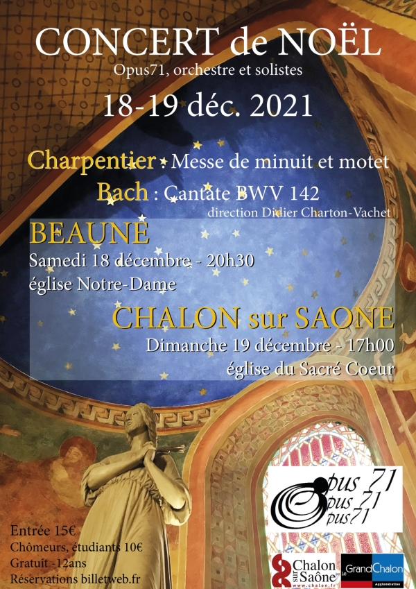 Le choeur Chalonnais OPUS 71 donne deux concerts les 18 et 19 décembre 2021
