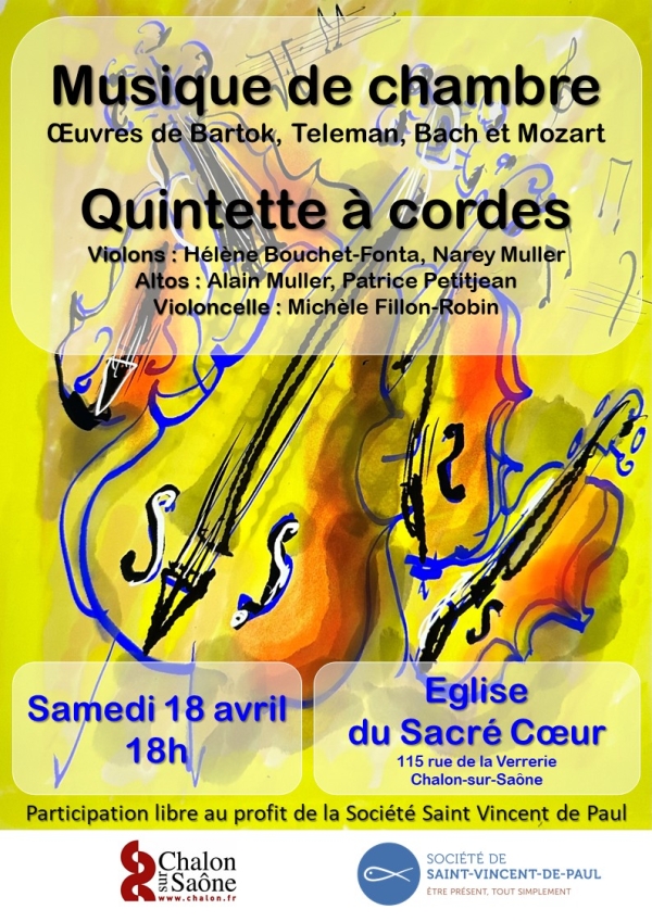 Samedi 18 avril 2026, concert exceptionnel offert par la Société Saint Vincent de Paul   