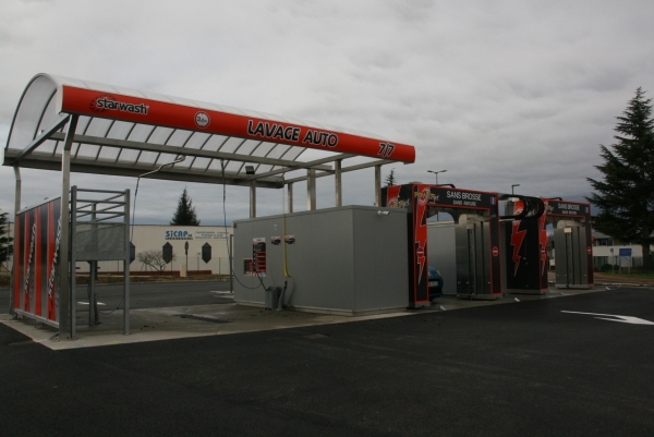 Une station de lavage de véhicules «  high tech » à Champforgeuil.