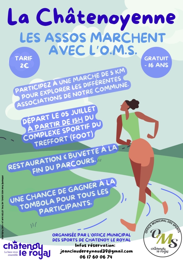 La Châtenoyenne, une « rando associative » le samedi 5 juillet et ouverte à tous.