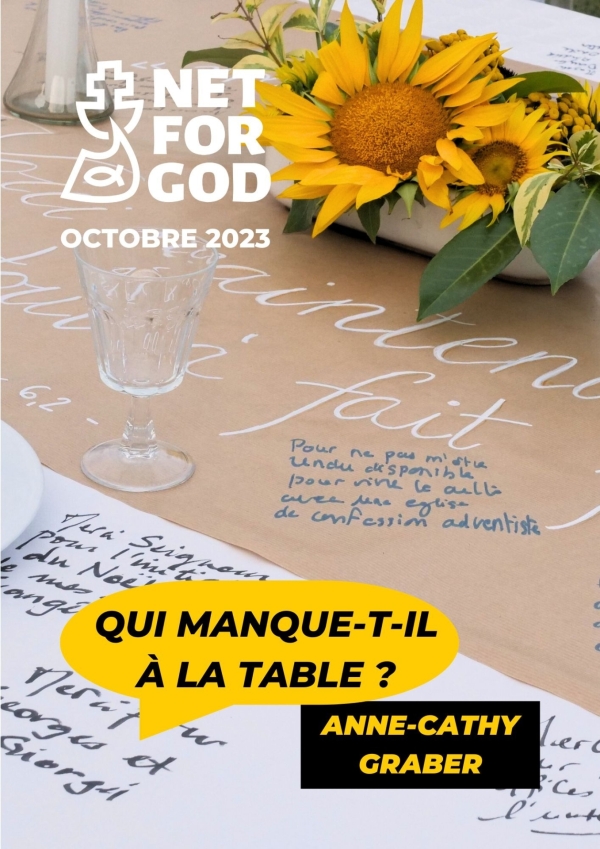 Le prochain film net for God projeté le lundi 30 octobre 2023 à 20h à la cure St Paul est :« qui manque-t-il a la table de l'oecumenisme ? »