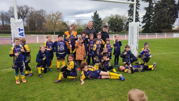 Les « p’tits loulous » de l’école de rugby de Chatenoy le Royal présents au Challenge du Codep 71