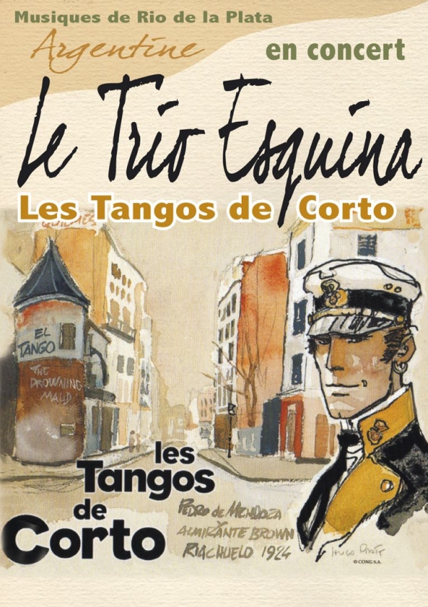 Le Samedi 15 juillet à 20h30 à Montceaux-Ragny « Le Trio Esquina »,  tango - jazz d’Argentine 