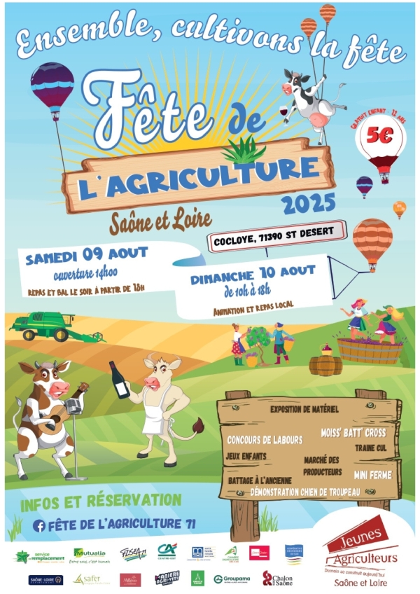9 et 10 aout Fête de l’Agriculture à Saint Désert