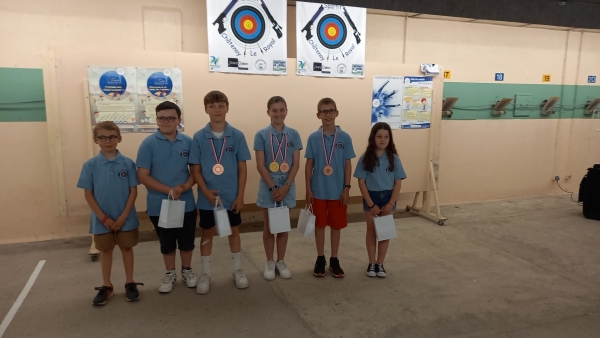 Tir Sportif : Retour gagnant du Championnat de France des Ecoles de Tir, un titre et une médaille de bronze par équipe