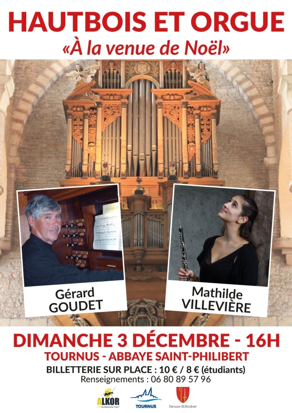 Tournus : Noël en Musique autour d’un concert de hautbois et d’orgue 