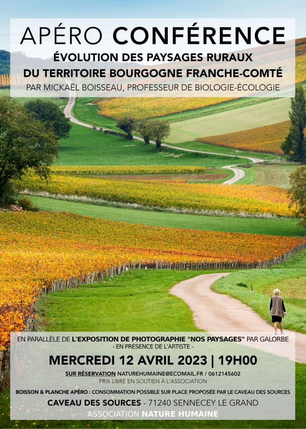 Apéro-conférence mercredi 12 avril à Sennecey-le-Grand