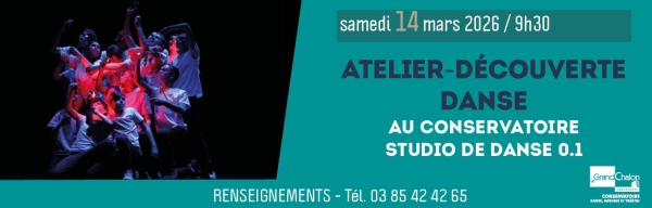 Conservatoire du Grand Chalon : Votre enfant souhaite découvrir la danse ?