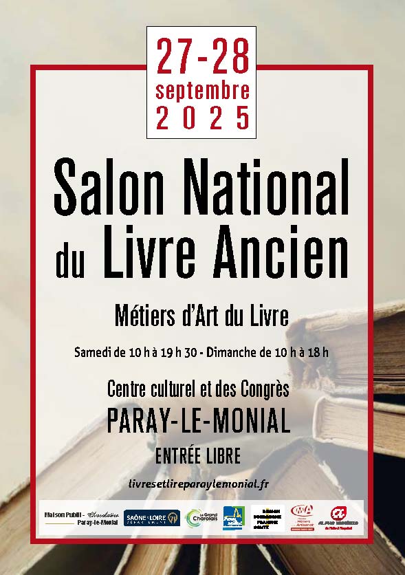 Paray-le-Monial : le Salon national du Livre ancien et métiers d'art du livre, c’est aujourd’hui et demain !