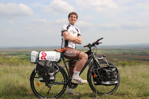 Le chalonnais Vincent Blancho projette, à 21 ans, de faire le tour de l’Écosse à vélo, en bivouac