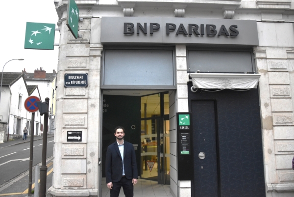 Nouvelle affectation pour le Directeur de l’agence B.N.P République Chalon-sur-Saône  Edouard Machizaud