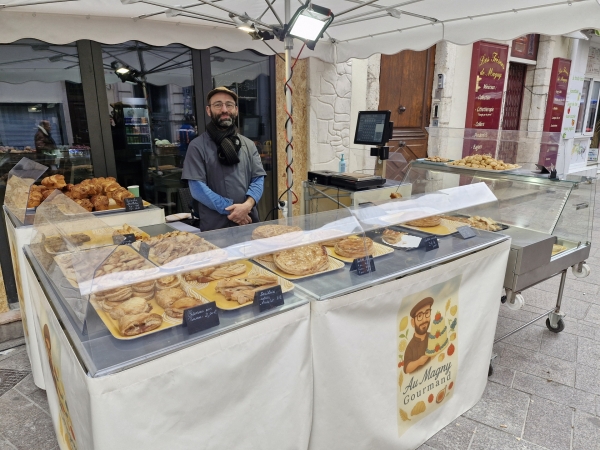 Nouveau sur le marché du dimanche à Chalon-sur-Saône : ‘Au Magny Gourmant’, la biscuiterie où tout est fait maison 