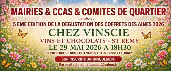 En fin d'année, pour le colis des anciens pensez à Vinscie