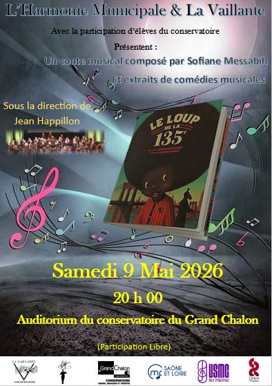 Ne ratez pas le concert de l’Harmonie ‘La Vaillante’, samedi 09 mai, 20h00, à l'auditorium du CRR.