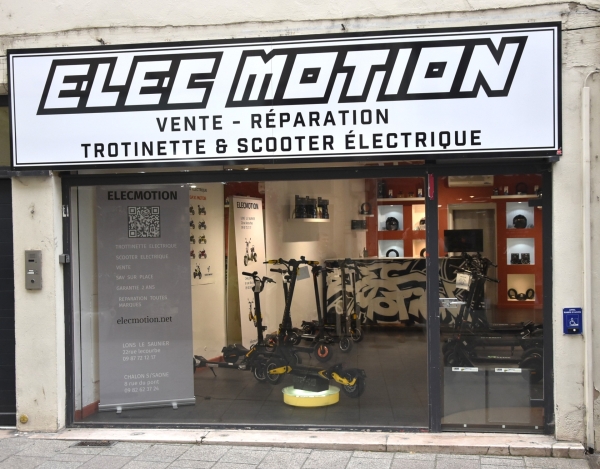 Nouveau commerce à Chalon-sur-Saône : ‘Elec Motion’, le magasin de vente-réparation de scooters et trottinettes électriques