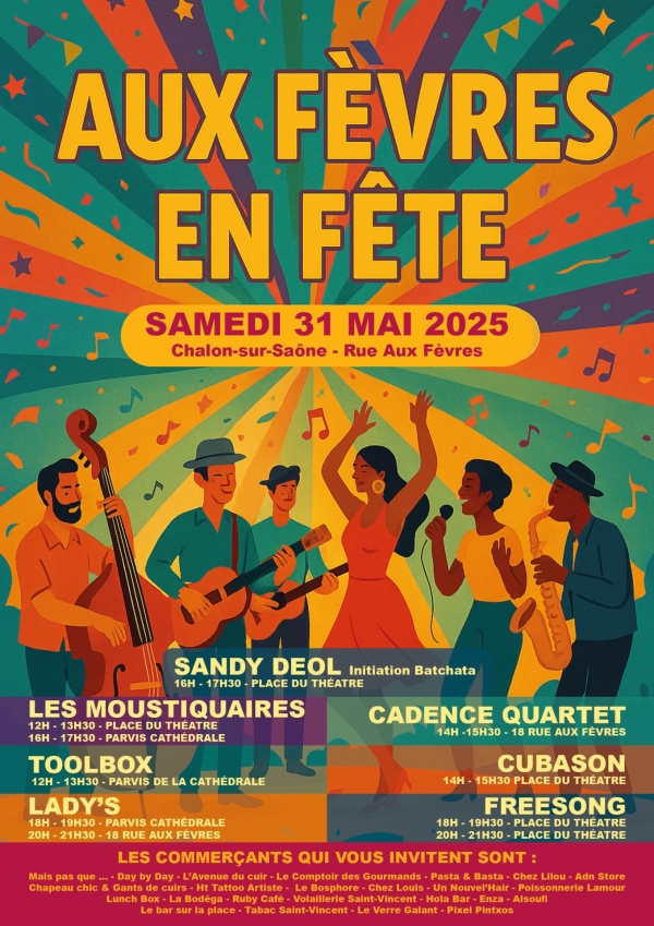 le 31 mai, venez faire la fête rue Aux Fèvres