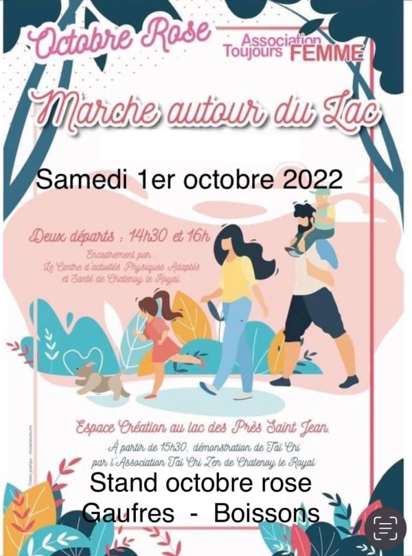 Samedi 1er Octobre apportez votre soutien à l'Association Toujours Femme 