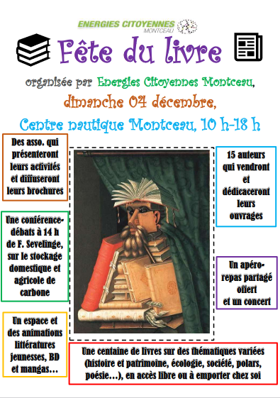 Dimanche 4 décembre 'Fête du Livre' à Montceau-les-Mines