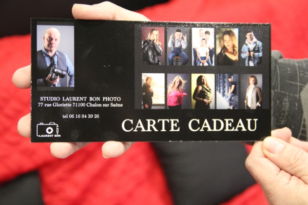 Offrez une séance photos avec la carte-cadeau Studio Laurent Bon Photo