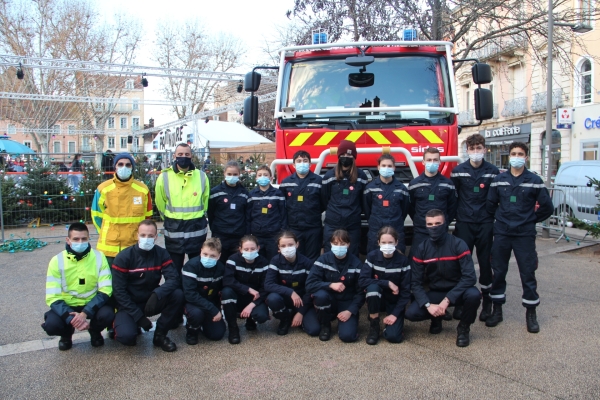 Les sapeurs-pompiers de Chalon-sur-Saône se sont se mobilisés pour le Téléthon