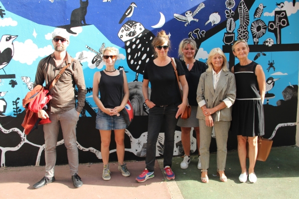 Inauguration des fresques de l'école Louis Lechère