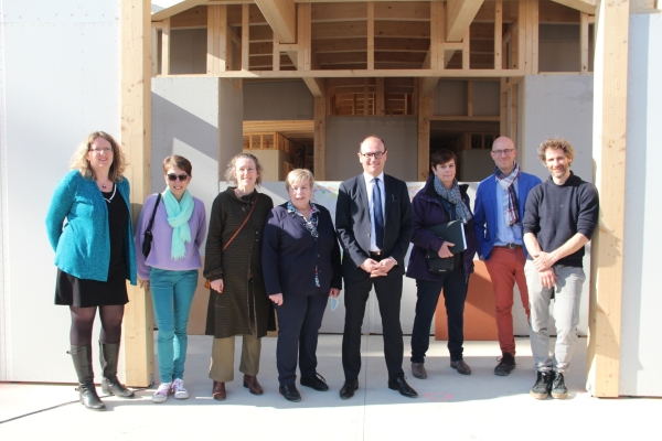 Le président du Grand Chalon a visité le chantier de la nouvelle crèche du Stade