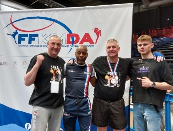 Prestations satisfaisantes pour le CSA Boxe Loisir Pieds Poings de Saint-Martin-en-Bresse au Championnats de France de kick boxing de Paris