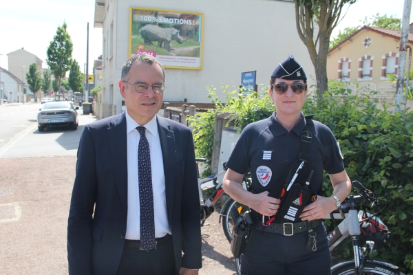 Opération de contrôle routier en présence du sous-préfet de Chalon-sur-Saône