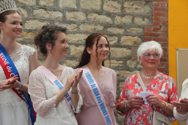 Fête de la Rosière 2022 : Réception à l'ancienne mairie de Saint-Jean-des-Vignes