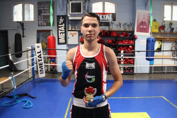 Le Chalonnais Amine Belhadj, champion de boxe de Bourgogne Franche-Comté