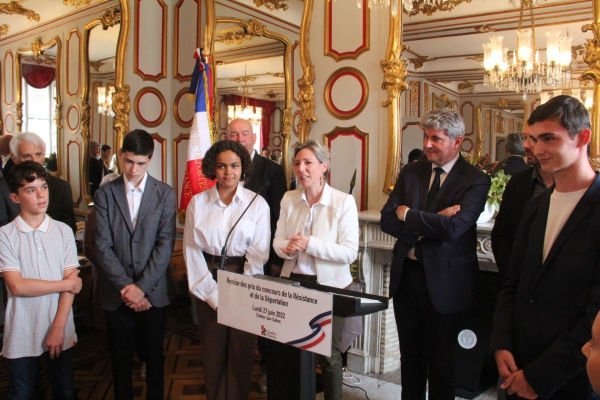 Remise de prix aux lauréats du concours national de la Résistance et de la Déportation