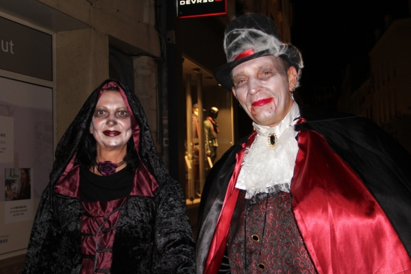 Des créatures d'Halloween dans les rues de Chalon-sur-Saône
