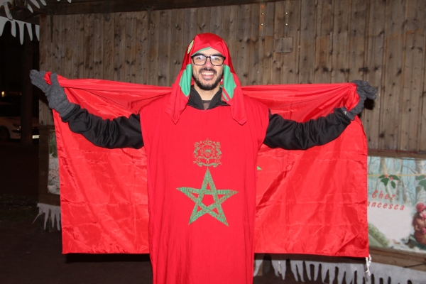 Les supporters marocains à la fête à Chalon-sur-Saône