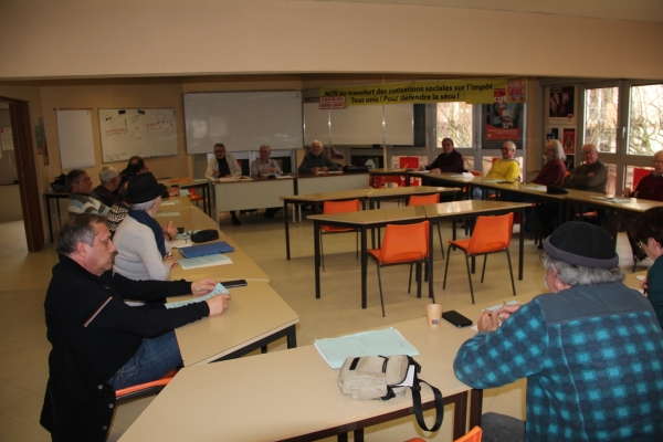 Réforme des retraites : réunion informelle de l'UL Retraités CGT de Chalon-sur-Saône