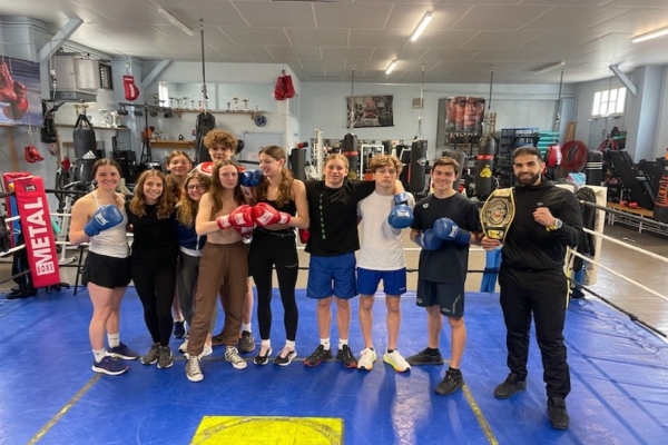 Fin du stage de découverte de la boxe des jeunes du Centre Nautique Chalonnais