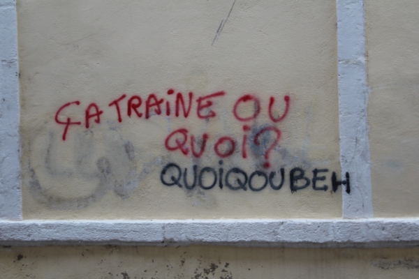 Le jeu de mots qui exaspère les adultes déjà sur les murs de Chalon-sur-Saône