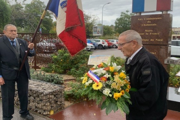 Hommage du Comité de Chalon-sur-Saône de la FNACA aux morts de la Guerre d'Algérie