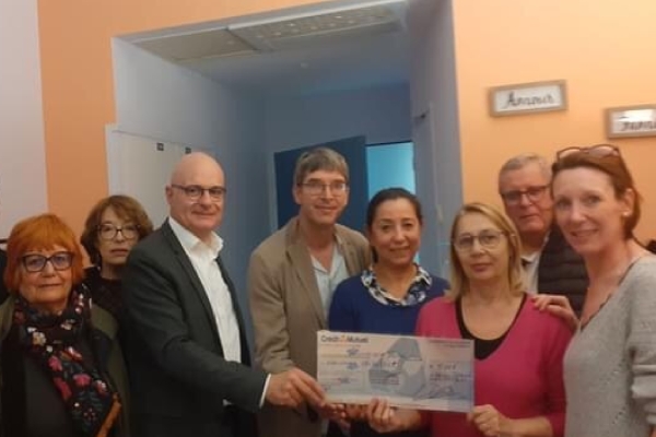 Un chèque de 500 euros remis à l'association Oncossup