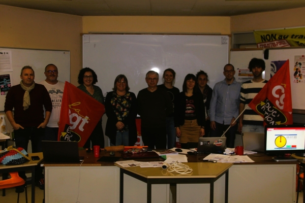 11ème Congrès de la CGT Éduc'Action 71 à la Maison des Syndicats de Chalon-sur-Saône