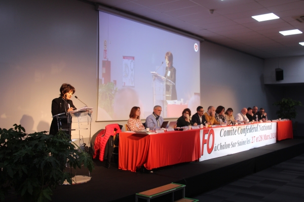 Le Comité Confédéral National Force Ouvrière réuni à Chalon-sur-Saône