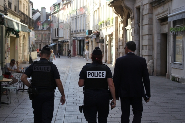 Opération visibilité pour la police de Chalon-sur-Saône