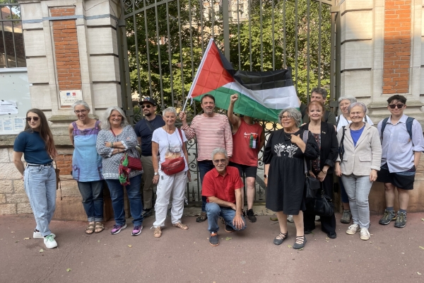 Un rassemblements pour soutenir la «Flottille de la Liberté» à Chalon-sur-Saône