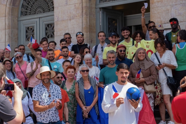 Rassemblement contre la décision du maire d'interdire la Coupe du Monde de Chalon 2025