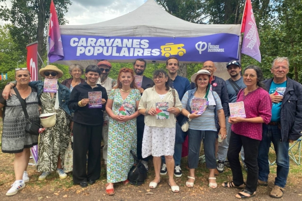 La Caravane populaire de La France Insoumise s'est arrêtée aux Prés Saint-Jean pour rapprocher ses habitants de la politique