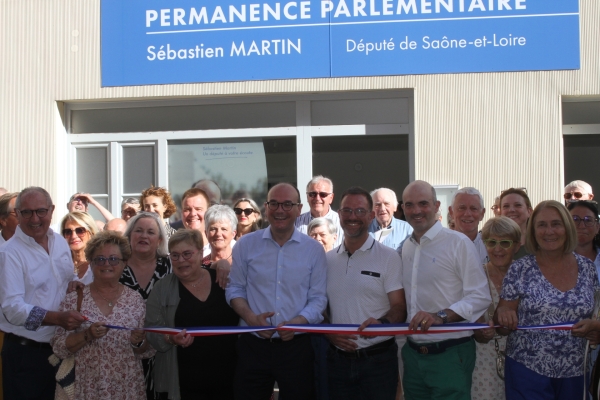 Le député Sébastien Martin inaugure sa permanence à Chalon-sur-Saône