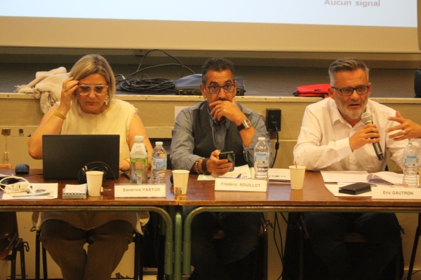 Frédéric Souillot, secrétaire général FO, à Chalon-sur-Saône pour le Comité départemental