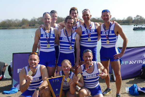 Dix ans après, le Cercle de l'Aviron de Chalon retrouve l'or aux championnats de France