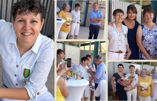 SPA de Gueugnon : Maud Colella reçoit la médaille de l’Ordre du Mérite agricole, une distinction qui honore dix ans de reconstruction du refuge