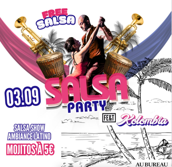 Soirée Salsa au restaurant Au Bureau à Chalon-sur-Saône le 3 septembre