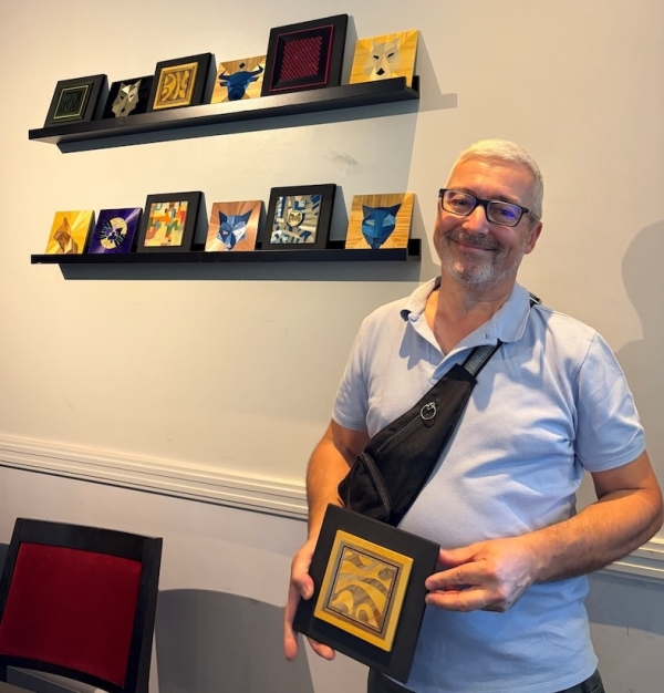 Exposition de marqueterie de paille au Casino JOA de Santenay